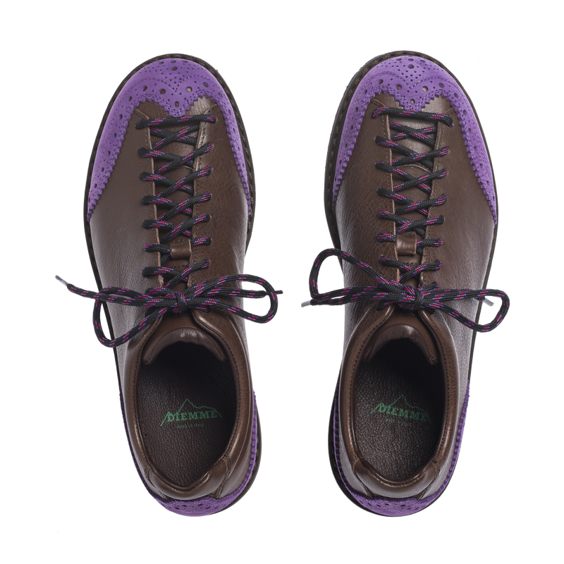 Ampezzo Wing Brown Purple Leather M